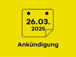 News-Kategorie: Ankündigung 