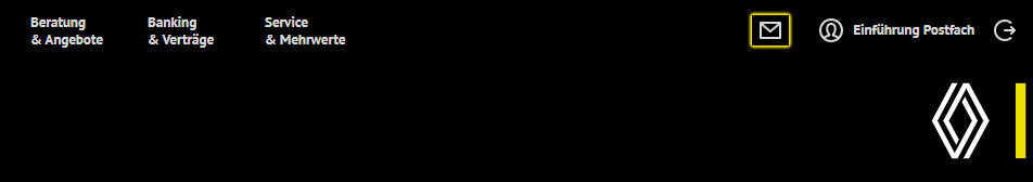Screenshot vom Online-Banking: Wie komme ich in mein Postfach
